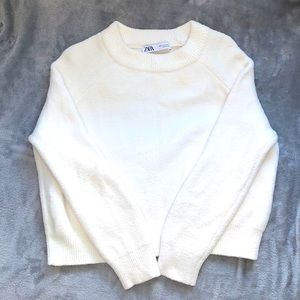 White Zara Sweater Size S